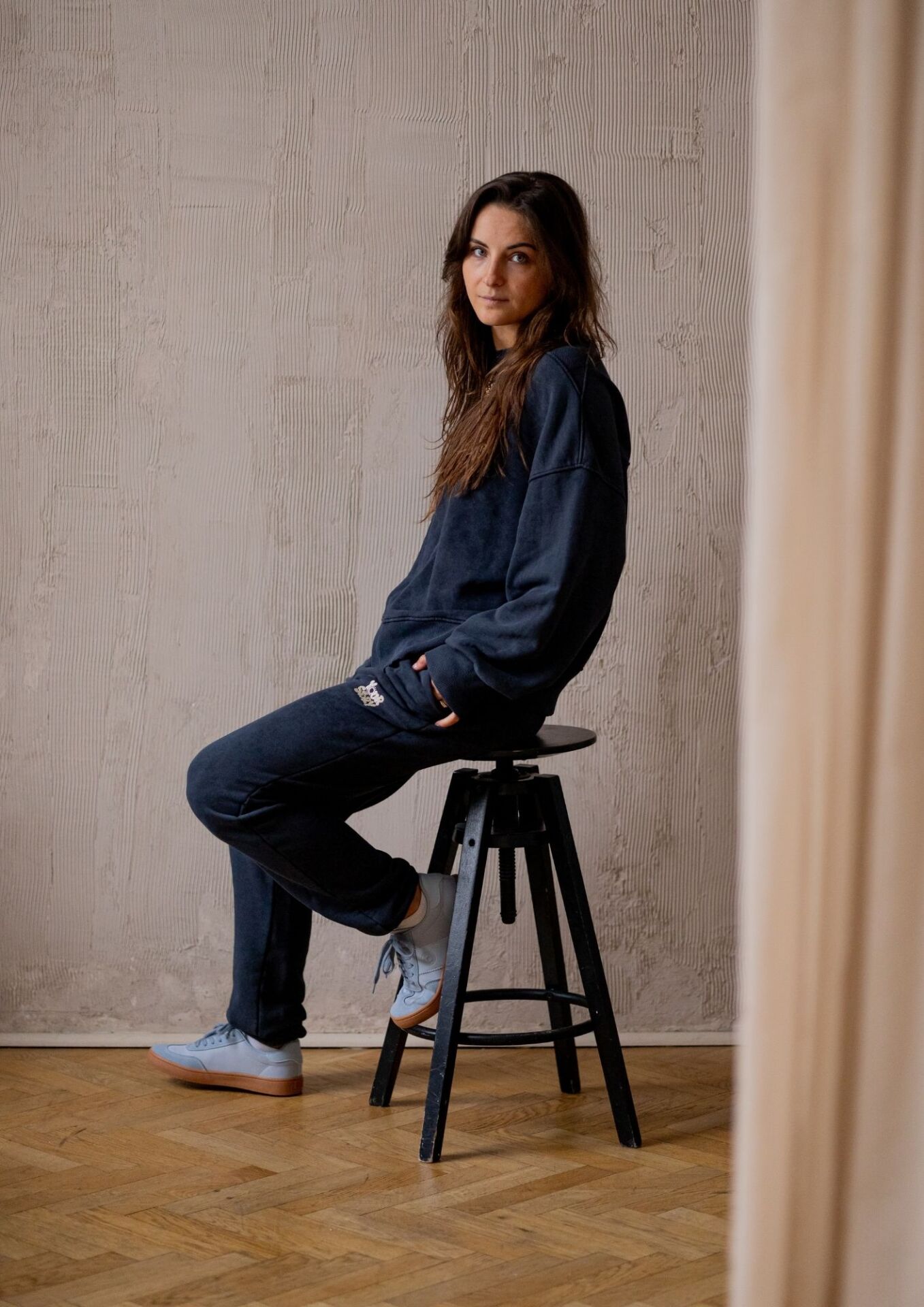 SPODNIE damskie dresowe CITY REGULAR vintage navy BLUZA damska dresowa CITY OVER vintage navy YOUR STORY